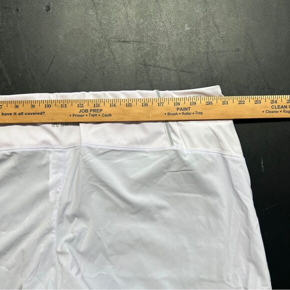 New Balance Libra Printed Impact Run 2in1 Shorts in White and Yellow 0657 - Picture 12 of 14